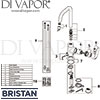 Bristan Blueberry Easyfit Sink Mixer Kitchen Tap Spares
